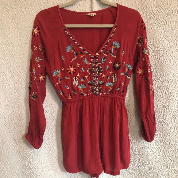 Urban outfitters ecote long sleeve romper - Picture 2 of 3